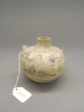 Ancestral Pueblo. <em>Canteen</em>. Clay, slip, pigment, 3 3/4 x 4 in. Brooklyn Museum, Museum Expedition 1903, Purchased with funds given by A. Augustus Healy and George Foster Peabody, 03.325.10835. Creative Commons-BY (Photo: Brooklyn Museum, CUR.03.325.10835.jpg)