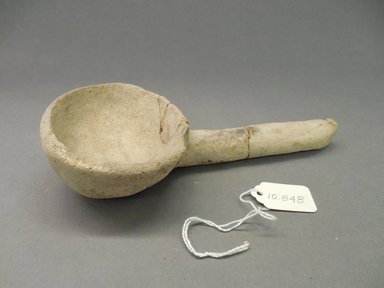Ancient Pueblo. <em>Ladle</em>, 500-700, Basketmaker III (probably). Clay, 8 1/4 x 2 x 4 in. (21 x 5.1 x 10.2 cm). Brooklyn Museum, Museum Expedition 1903, Purchased with funds given by A. Augustus Healy and George Foster Peabody, 03.325.10848. Creative Commons-BY (Photo: Brooklyn Museum, CUR.03.325.10848.jpg)