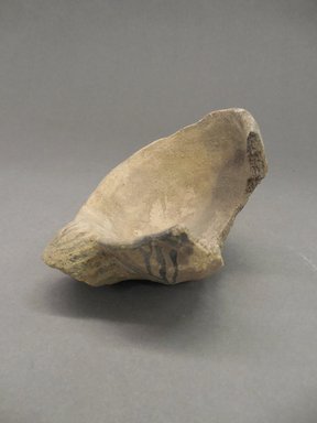 Ancient Pueblo. <em>Ladle Fragment</em>, 1100-1300. Clay, pigment, 6 x 11 x 11 3/4 in (15.2 x 27.9 x 29.8 cm). Brooklyn Museum, Museum Expedition 1903, Museum Collection Fund, 03.325.10854.1. Creative Commons-BY (Photo: Brooklyn Museum, CUR.03.325.10854.1_view1.jpg)
