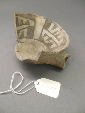 Ancestral Pueblo. <em>Ladle Fragment</em>, 700–900, Pueblo I. Clay, 2 1/4 x 4 1/2 in. (5.7 x 11.4 cm). Brooklyn Museum, Museum Expedition 1903, Purchased with funds given by A. Augustus Healy and George Foster Peabody, 03.325.10855. Creative Commons-BY (Photo: Brooklyn Museum, CUR.03.325.10855.jpg)