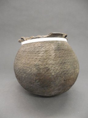 Ancestral Pueblo. <em>Jar</em>, Probably 700–1300, Pueblo I–III. Clay, 6 7/8 x 7 1/2 in. Brooklyn Museum, Museum Expedition 1903, Purchased with funds given by A. Augustus Healy and George Foster Peabody, 03.325.10886. Creative Commons-BY (Photo: Brooklyn Museum, CUR.03.325.10886.jpg)