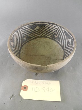 Ancient Pueblo. <em>Bowl</em>, Probably 900-1100, Pueblo II. Clay, slip, 2 15/16 x 6 3/4 in (7.5 x 17.1 cm). Brooklyn Museum, Museum Expedition 1903, Purchased with funds given by A. Augustus Healy and George Foster Peabody, 03.325.10946. Creative Commons-BY (Photo: Brooklyn Museum, CUR.03.325.10946.jpg)