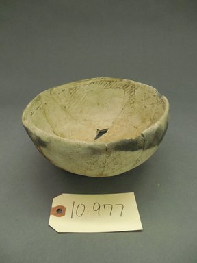 Pueblo (unidentified). <em>Bowl</em>. Clay, 3 1/2 x 7 1/8 in. (8.9 x 18.1 cm). Brooklyn Museum, Museum Expedition 1903, Purchased with funds given by A. Augustus Healy and George Foster Peabody, 03.325.10977. Creative Commons-BY (Photo: Brooklyn Museum, CUR.03.325.10977.jpg)