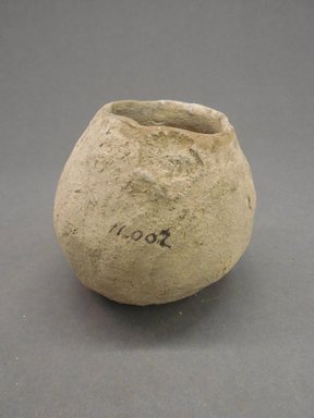 Pueblo. <em>Miniature Jar</em>. Clay, 2 7/8 x 3 1/4 in. (7.3 x 8.3 cm). Brooklyn Museum, Museum Expedition 1903, Purchased with funds given by A. Augustus Healy and George Foster Peabody, 03.325.11002. Creative Commons-BY (Photo: Brooklyn Museum, CUR.03.325.11002.jpg)