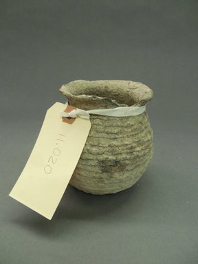 Pueblo. <em>Jar</em>, Probably 900-1100, Pueblo II. Clay, 4 3/4 x 4 1/4 in. (12.1 x 10.8 cm). Brooklyn Museum, Museum Expedition 1903, Purchased with funds given by A. Augustus Healy and George Foster Peabody, 03.325.11020. Creative Commons-BY (Photo: Brooklyn Museum, CUR.03.325.11020.jpg)