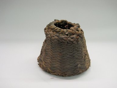 Pueblo. <em>Basket Bowl</em>, 1070-1540, Pueblo III-IV. Plant fiber, 5 × 3 3/4 × 6 in. (12.7 × 9.5 × 15.2 cm). Brooklyn Museum, Museum Expedition 1903, Purchased with funds given by A. Augustus Healy and George Foster Peabody, 03.325.11918. Creative Commons-BY (Photo: , CUR.03.325.11918.jpg)
