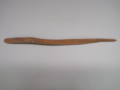 Ancestral Hopi Pueblo. <em>Planting Stick</em>. Wood, 3/4 × 1/2 × 15 1/8 in. (1.9 × 1.3 × 38.4 cm). Brooklyn Museum, Museum Expedition 1903, Purchased with funds given by A. Augustus Healy and George Foster Peabody, 03.325.12016. Creative Commons-BY (Photo: , CUR.03.325.12016.jpg)