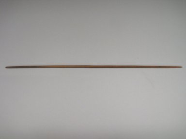 Ancestral Hopi Pueblo. <em>Weaving Tool</em>. Wood, 1/4 × 1/4 × 18 1/4 in. (0.6 × 0.6 × 46.4 cm). Brooklyn Museum, Museum Expedition 1903, Purchased with funds given by A. Augustus Healy and George Foster Peabody, 03.325.12132. Creative Commons-BY (Photo: , CUR.03.325.12132.jpg)
