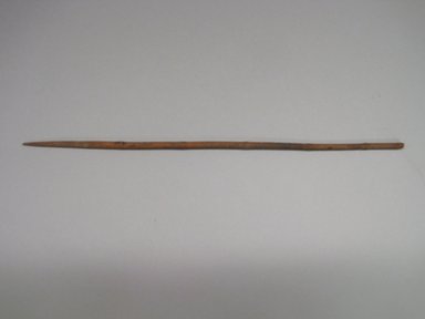 Ancestral Hopi Pueblo. <em>Weaving Tool</em>. Wood, 1/4 × 1/4 × 12 5/16 in. (0.6 × 0.6 × 31.3 cm). Brooklyn Museum, Museum Expedition 1903, Purchased with funds given by A. Augustus Healy and George Foster Peabody, 03.325.12133. Creative Commons-BY (Photo: , CUR.03.325.12133.jpg)