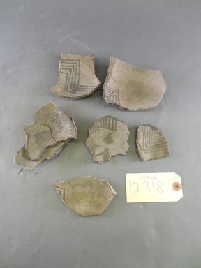  <em>Bowl Fragments</em>. Clay, largest: 4 1/2 x 3 1/2 in. (11.4 x 8.9 cm). Brooklyn Museum, Museum Expedition 1903, Purchased with funds given by A. Augustus Healy and George Foster Peabody, 03.325.12318. Creative Commons-BY (Photo: Brooklyn Museum, CUR.03.325.12318.jpg)