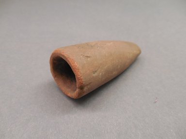 She-we-na (Zuni Pueblo). <em>Pipe (Tai-poc-tsle-nan)</em>. Stone, 2 3/8 x 1 x 1 in (6.0 x 2.5 x 2.5 cm). Brooklyn Museum, Museum Expedition 1903, Museum Collection Fund, 03.325.3476. Creative Commons-BY (Photo: Brooklyn Museum, CUR.03.325.3476.jpg)