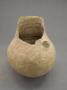 Ancient Pueblo. <em>Plain Pitcher</em>, 600-900. Clay, 4 5/16 × 3 3/4 × 3 3/4 in. (11 × 9.5 × 9.5 cm). Brooklyn Museum, Museum Expedition 1903, Museum Collection Fund, 03.325.4229. Creative Commons-BY (Photo: Brooklyn Museum, CUR.03.325.4229.jpg)