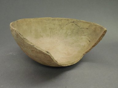 Ancient Pueblo. <em>Worn Bowl with Black and White Interior</em>, 1025-1150. Clay, 3 3/8 × 7 5/16 × 7 5/16 in. (8.5 × 18.5 × 18.5 cm). Brooklyn Museum, Museum Expedition 1903, Museum Collection Fund, 03.325.4240. Creative Commons-BY (Photo: Brooklyn Museum, CUR.03.325.4240.jpg)