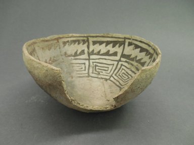 Ancient Pueblo. <em>Bowl</em>, 1000-1150. Clay, slip, pigment, 2 3/4 × 5 1/8 × 5 1/8 in. (7 × 13 × 13 cm). Brooklyn Museum, Museum Expedition 1903, Museum Collection Fund, 03.325.4246. Creative Commons-BY (Photo: Brooklyn Museum, CUR.03.325.4246.jpg)