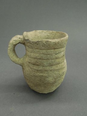 Ancient Pueblo. <em>Miniature Pitcher</em>, 800-950. Clay, 3 × 2 15/16 × 2 3/8 in. (7.6 × 7.4 × 6.1 cm). Brooklyn Museum, Museum Expedition 1903, Museum Collection Fund, 03.325.4299. Creative Commons-BY (Photo: Brooklyn Museum, CUR.03.325.4299.jpg)