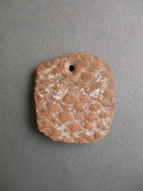 Ancient Pueblo (Anasazi). <em>Disk</em>, Prehistoric. Clay, slip, 1 3/4 x 1 1/2 x 3/16 in. (4.7 x 4.3 x 0.7 cm). Brooklyn Museum, Museum Expedition 1903, Museum Collection Fund, 03.325.4365. Creative Commons-BY (Photo: Brooklyn Museum, CUR.03.325.4365.jpg)