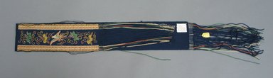  <em>Belt</em>. Silk, 3 9/16 x 51 9/16 in. (9 x 131 cm). Brooklyn Museum, Gift of George C. Brackett, 03.330a. Creative Commons-BY (Photo: Brooklyn Museum, CUR.03.330a.jpg)