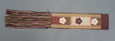  <em>Embroidered Bengaline Panel</em>. Silk, w/o fringe: 3 15/16 x 13 3/4 in. (10 x 35 cm). Brooklyn Museum, Gift of George C. Brackett, 03.331a. Creative Commons-BY (Photo: Brooklyn Museum, CUR.03.331a_front.jpg)