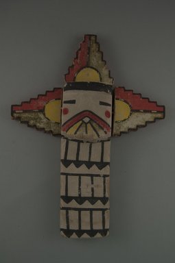 Hopi Pueblo. <em>Kachina Doll (Salako Taka)</em>, late 19th century. Wood, pigment, 7 1/2 x 2 1/4 in. (19.1 x 5.7 cm). Brooklyn Museum, Museum Expedition 1904, Museum Collection Fund, 04.297.5537. Creative Commons-BY (Photo: Brooklyn Museum, CUR.04.297.5537_front.jpg)