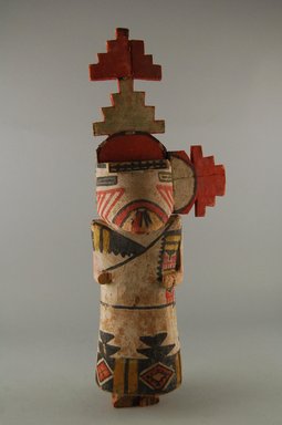 Hopi Pueblo. <em>Kachina Doll (Paalhikmana)</em>, late 19th century. Wood, pigment, 14 3/8 × 5 1/16 × 2 13/16 in. (36.5 × 12.9 × 7.1 cm). Brooklyn Museum, Museum Expedition 1904, Museum Collection Fund, 04.297.5580. Creative Commons-BY (Photo: Brooklyn Museum, CUR.04.297.5580_front.jpg)