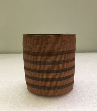 Haida. <em>Twined Berry Basket</em>, 1801-1900. Spruce root, 5 1/16 × 5 1/16 × 5 11/16 in. (12.8 × 12.8 × 14.4 cm). Brooklyn Museum, Museum Expedition 1905, Museum Collection Fund, 05.588.7326. Creative Commons-BY (Photo: Brooklyn Museum, CUR.05.588.7326-1.jpg)