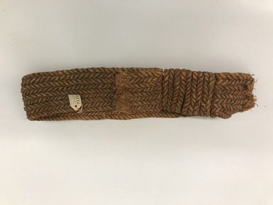 Tsimshian. <em>Head Band</em>, late 19th or early 20th century. Fiber, 2 3/8 × 3/4 × 11 1/2 in. (6 × 1.9 × 29.2 cm). Brooklyn Museum, Museum Expedition 1905, Museum Collection Fund, 05.588.7362. Creative Commons-BY (Photo: Brooklyn Museum, CUR.05.588.7362.jpg)