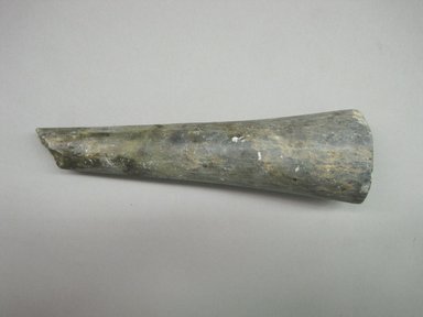 Hupa. <em>Pipe</em>. Stone, 1 3/8 × 1 1/2 × 5 1/4 in. (3.5 × 3.8 × 13.3 cm). Brooklyn Museum, Museum Expedition 1905, Museum Collection Fund, 05.588.7491. Creative Commons-BY (Photo: Brooklyn Museum, CUR.05.588.7491.jpg)