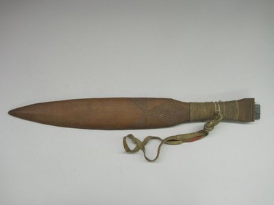 George Capelle (Yurok). <em>Knife</em>. Wood, twine, 2 3/4 × 1 1/8 × 21 3/8 in. (7 × 2.9 × 54.3 cm). Brooklyn Museum, Museum Expedition 1905, Museum Collection Fund, 05.588.7560. Creative Commons-BY (Photo: Brooklyn Museum, CUR.05.588.7560.jpg)