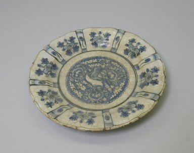  <em>Plate</em>, 18th century. Ceramic, 1 1/8 x 8 1/16 in. (2.9 x 20.5 cm). Brooklyn Museum, Museum Collection Fund, 06.15. Creative Commons-BY (Photo: Brooklyn Museum, CUR.06.15_top.jpg)