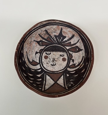 Hopi Pueblo. <em>Bowl</em>, late19th century. Ceramic, pigment, 1 15/16 × 6 11/16 × 6 11/16 in. (4.9 × 17 × 17 cm). Brooklyn Museum, Brooklyn Museum Collection, 07.3. Creative Commons-BY (Photo: Brooklyn Museum photgoraph, CUR.07.3_overall01.jpg)