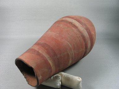  <em>Gourd-Shaped Jar</em>, ca. 1292-1075 B.C.E. Clay, paint, 14 7/16 x greatest diam. 6 15/16 in. (36.6 x 17.6 cm). Brooklyn Museum, Charles Edwin Wilbour Fund, 07.447.445. Creative Commons-BY (Photo: Brooklyn Museum, CUR.07.447.445_view2.jpg)