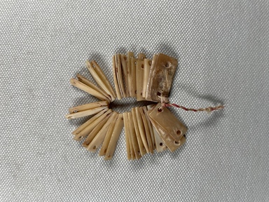 Egyptian. <em>Bracelet</em>, ca. 1630–1539 B.C.E. Mother of pearl, 15/16 x 1/4 in. (2.4 x 0.7 cm). Brooklyn Museum, Charles Edwin Wilbour Fund, 07.447.799f. Creative Commons-BY (Photo: Brooklyn Museum, CUR.07.447.799f.JPG)