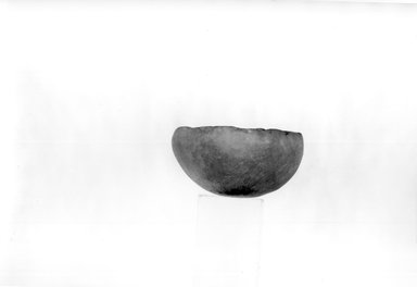  <em>Small Bowl</em>, ca. 3100-2675 B.C.E. Egyptian alabaster (calcite), 1 1/16 x Diam. 2 1/16 in. (2.7 x 5.3 cm). Brooklyn Museum, Charles Edwin Wilbour Fund, 07.447.79. Creative Commons-BY (Photo: Brooklyn Museum, CUR.07.447.79_NegA_print_bw.jpg)