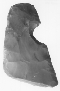  <em>Fragment of Large Knife</em>, ca. 4400-3100 B.C.E. Brownish chert, 2 1/16 x 5/16 x 3 7/16 in. (5.3 x 0.8 x 8.7 cm). Brooklyn Museum, Charles Edwin Wilbour Fund, 07.447.941. Creative Commons-BY (Photo: , CUR.07.447.941_NegA_print_bw.jpg)