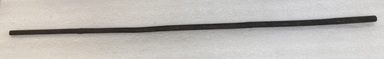 Jim Bateman (Pomo). <em>Staff (Guk-tsu Kai-ya) [part of "Big Head" Outfit]</em>, late 19th – early 20th century. Wood, pigment, 1 × 1 × 61 1/8 in. (2.5 × 2.5 × 155.3 cm). Brooklyn Museum, Museum Expedition 1907, Museum Collection Fund, 07.467.8360. Creative Commons-BY (Photo: Brooklyn Museum, CUR.07.467.8360.jpg)