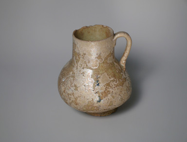  <em>Jug</em>, 13th century. Ceramic, fritware, 6 3/8 x 4 15/16 in. (16.2 x 12.5 cm). Brooklyn Museum, Museum Collection Fund, 08.24. Creative Commons-BY (Photo: Brooklyn Museum, CUR.08.24_view1.jpg)