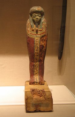  <em>Osiris Figurine</em>, after 305 B.C.E. Wood, pigment, 15 x 3 1/2 x 9 in. (38.1 x 8.9 x 22.9 cm). Brooklyn Museum, Charles Edwin Wilbour Fund, 08.480.203. Creative Commons-BY (Photo: Brooklyn Museum, CUR.08.480.203_wwgA-2.jpg)