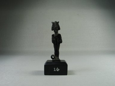  <em>Osiris</em>, 664–332 B.C.E. Bronze, 2 9/16 × 11/16 × 9/16 in. (6.5 × 1.7 × 1.5 cm). Brooklyn Museum, Charles Edwin Wilbour Fund, 08.480.229. Creative Commons-BY (Photo: Brooklyn Museum, CUR.08.480.229_view1.jpg)