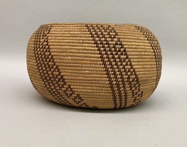 Maidu. <em>Basket Bowl</em>, early 20th century. Fiber, 6 1/4 × 12 × 12 in. (15.9 × 30.5 × 30.5 cm). Brooklyn Museum, Museum Expedition 1908, Museum Collection Fund, 08.491.8797. Creative Commons-BY (Photo: Brooklyn Museum, CUR.08.491.8797_view01.jpg)