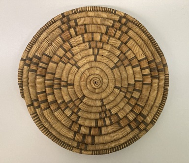 Hopi Pueblo. <em>Basket</em>. Fiber, 13/16 x 8 7/8 in.  (2 x 22.5 cm). Brooklyn Museum, Museum Expedition 1908, Museum Collection Fund, 08.491.8966. Creative Commons-BY (Photo: Brooklyn Museum, CUR.08.491.8966_view01.jpg)