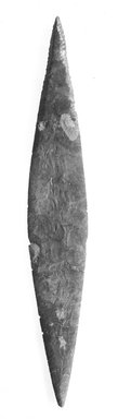  <em>Large Spear Head or Dagger</em>, ca. 3800-3500 B.C.E. Flint, 2 1/2 x 16 1/8 in. (6.4 x 41 cm). Brooklyn Museum, Charles Edwin Wilbour Fund, 09.889.126. Creative Commons-BY (Photo: Brooklyn Museum, CUR.09.889.126_NegB_print_bw.jpg)