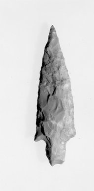  <em>Javeline's Head</em>. Flint, 1 x 3 1/4 in. (2.5 x 8.2 cm). Brooklyn Museum, Charles Edwin Wilbour Fund, 09.889.216. Creative Commons-BY (Photo: Brooklyn Museum, CUR.09.889.216_NegA_print_bw.jpg)
