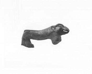  <em>Figurine of a Hippopotamus</em>, ca. 4400-3100 B.C.E. Terracotta, 1 15/16 x 1 x 4 3/16 in. (5 x 2.6 x 10.7 cm). Brooklyn Museum, Charles Edwin Wilbour Fund, 09.889.326. Creative Commons-BY (Photo: Brooklyn Museum, CUR.09.889.326_NegH_print_bw.jpg)