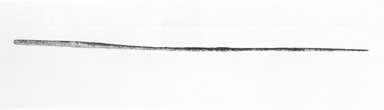  <em>Dagger or Spearhead</em>, ca. 3100-2675 B.C.E. Copper, 1 1/2 x 1/16 x 8 7/8 in. (3.8 x 0.2 x 22.5 cm). Brooklyn Museum, Charles Edwin Wilbour Fund, 09.889.329. Creative Commons-BY (Photo: Brooklyn Museum, CUR.09.889.329_NegB_print_bw.jpg)