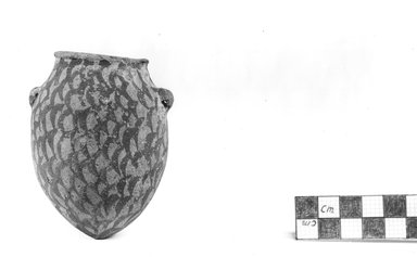  <em>Pointed Vase</em>, ca. 4400-3100 B.C.E. Terracotta, pigment, 3 1/4 x 2 3/8 in. (8.3 x 6 cm). Brooklyn Museum, Charles Edwin Wilbour Fund, 09.889.415. Creative Commons-BY (Photo: Brooklyn Museum, CUR.09.889.415_NegA_print_bw.jpg)