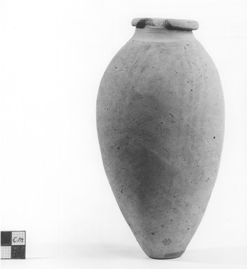  <em>Pointed Shape Vase</em>, ca. 4400-3100 B.C.E. Terracotta Brooklyn Museum, Charles Edwin Wilbour Fund, 09.889.436. Creative Commons-BY (Photo: Brooklyn Museum, CUR.09.889.436_NegA_print_bw.jpg)