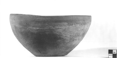  <em>Deep Bowl</em>. Terracotta, Diameter 7 3/4 in. (19.7 cm) to 8 1/8 in. (20.6 cm). Brooklyn Museum, Charles Edwin Wilbour Fund, 09.889.496. Creative Commons-BY (Photo: Brooklyn Museum, CUR.09.889.496_NegA_print_bw.jpg)