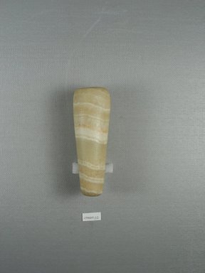  <em>Conical Vase</em>, 664-525 B.C.E. Egyptian alabaster (calcite), 4 7/16 x Diam. 1 1/2 in. (11.2 x 3.8 cm). Brooklyn Museum, Charles Edwin Wilbour Fund, 09.889.52. Creative Commons-BY (Photo: Brooklyn Museum, CUR.09.889.52_view1.jpg)