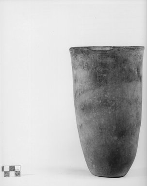  <em>Goblet Shaped Vase</em>, ca. 3800-3300 B.C.E. Clay, 9 5/16 x diam. of mouth 4 13/16 in. (23.7 x 12.3 cm). Brooklyn Museum, Charles Edwin Wilbour Fund, 09.889.542. Creative Commons-BY (Photo: Brooklyn Museum, CUR.09.889.542_NegA_print_bw.jpg)