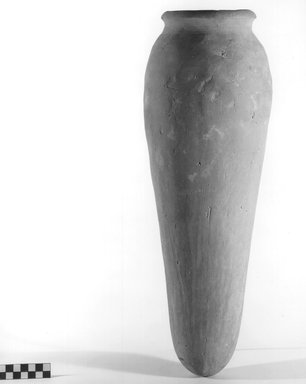  <em>Storage Pot</em>. Terracotta, Height: 19 5/16 in. (49.1 cm). Brooklyn Museum, Charles Edwin Wilbour Fund, 09.889.726. Creative Commons-BY (Photo: Brooklyn Museum, CUR.09.889.726_NegA_print_bw.jpg)